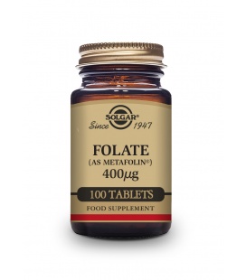 Solgar folato (como metafolin) 400 mcg 100 comprimidos