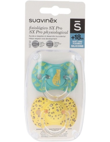 Suavinex chupete silicona sx pro fisiológico + 18 meses