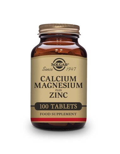 Solgar calcio magnesio plus zinc 100 comprimidos