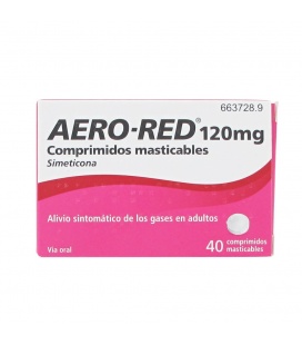 Aero red 120 mg 40 comprimidos masticables