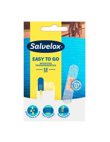 Salvelox Easy To Go Resistente al Agua Transparente 12 uds