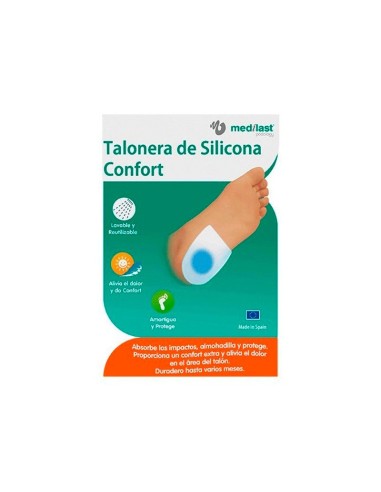 Talonera confort medilast de gel talla mediana