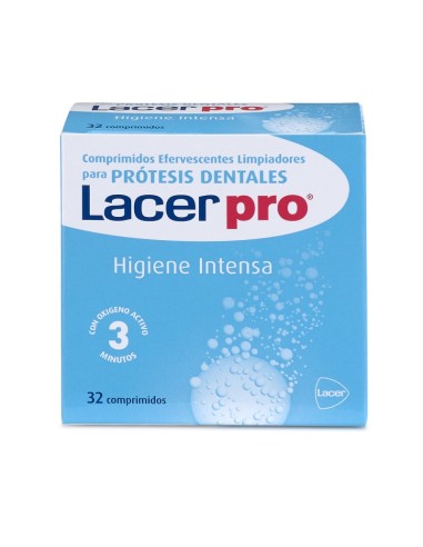 Lacer Protabs Limpiador prótesis dentales 32Comp Efervescentes