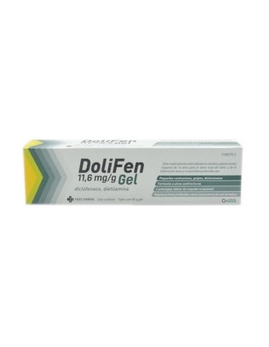 DOLIFEN 11,6 MG/G GEL CUTANEO 60 G, 1 TUBO