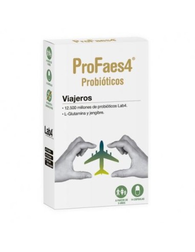 Profaes4 Probioticos Viajeros, 14 Cápsulas