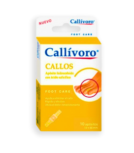 CALLIVORO Callos Apósito Hidrocoloide 10 Unidades 19 x 68 mm