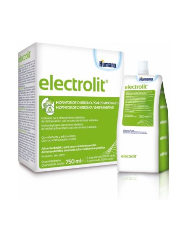 Humana Electrolit Sabor Citrico Sobres 3x250ml