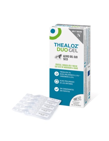 THEALOZ DUO GEL ESTERIL UNIDOSIS 0.4G 30U