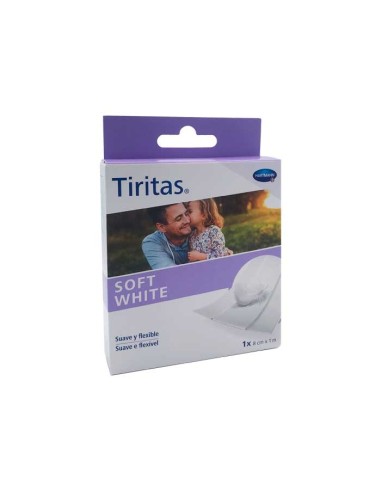 Tiritas Soft White Suave y Flexible 1X 8cm x 1m