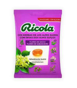 RICOLA Bolsa Caramelos Sin Azúcar Sabor Saúco 70 g