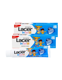 LACER Duplo Gel Dental Infantil Fresa 2x75 ml