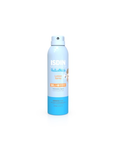 ISDIN Fotoprotección Loción Spray Pediatrics SPF50 250 ml Solar para Niños con Alta Protección e Hidratación Suave