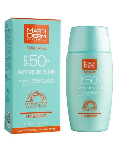 Martiderm Sun Care SPF50 Active D Fluid Protector Solar, 50ml