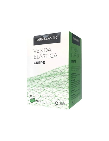 FARMALASTIC Venda Elástica Crepé 10 m x 10 cm