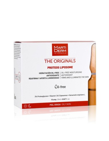 Martiderm Proteos Liposome para Piel Grasa, 10 Ampollas x 2 ml