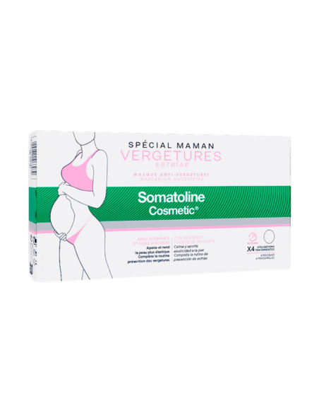 SOMATOLINE Mascarilla Antiestrías Especial Mamás 4 Mascarillas
