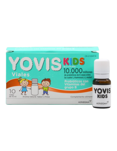 YOVIS Kids Probióticos Sabor Fresa 10 Viales...