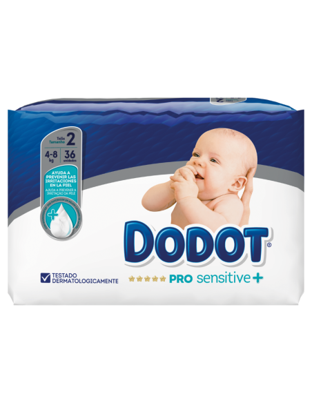 Dodot Sensitive Pañales Talla 2, 36 Pañales, 4-8 kg
