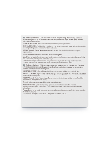 Endocare Radiance C Oil-free 10 Ampollas
