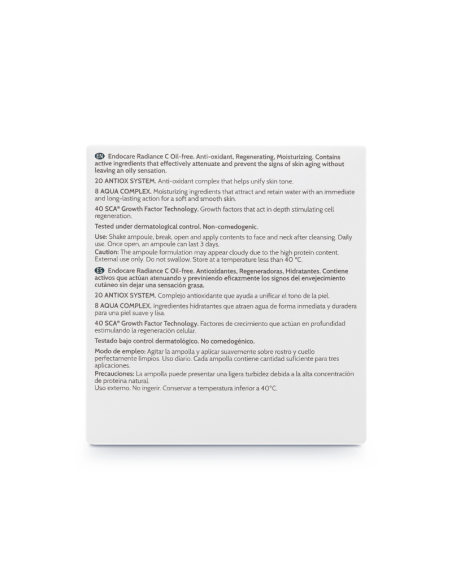 Endocare Radiance C Oil-free 10 Ampollas