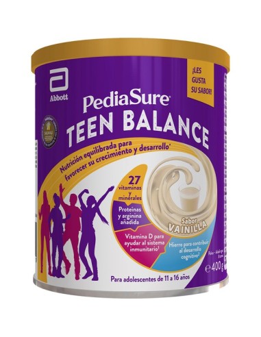 Pediasure Teen Balance Sabor Vainilla 400g