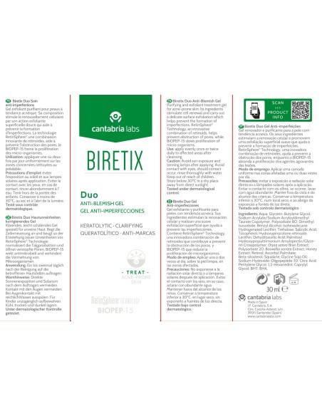 Biretix Duo Gel Anti-imperfecciones 30 Ml