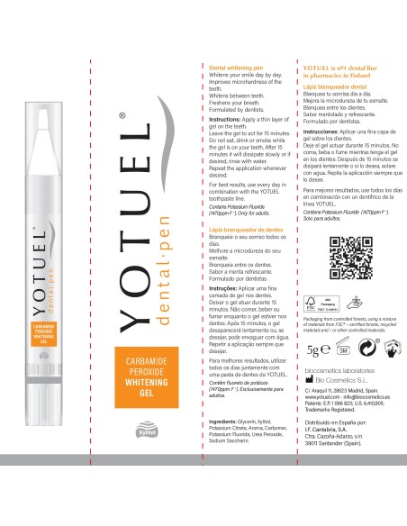 YOTUEL Lápiz Blanqueador Dental 5g