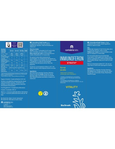 Inmunoferon Strath Jarabe Vitality 250 ml