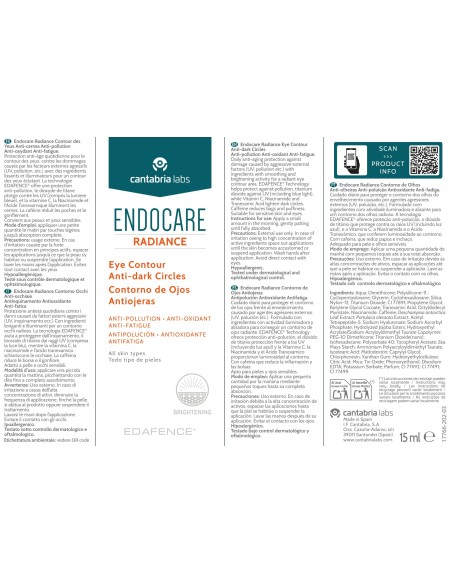Endocare Radiance Contorno de Ojos Antiojeras