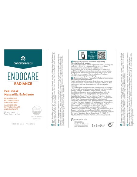 Endocare Radiance Peel Mask