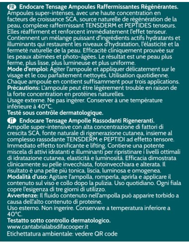 Endocare Tensage Ampollas 10x2ml