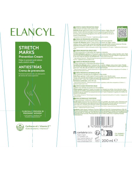Elancyl crema prevención antiestrias 1 envase