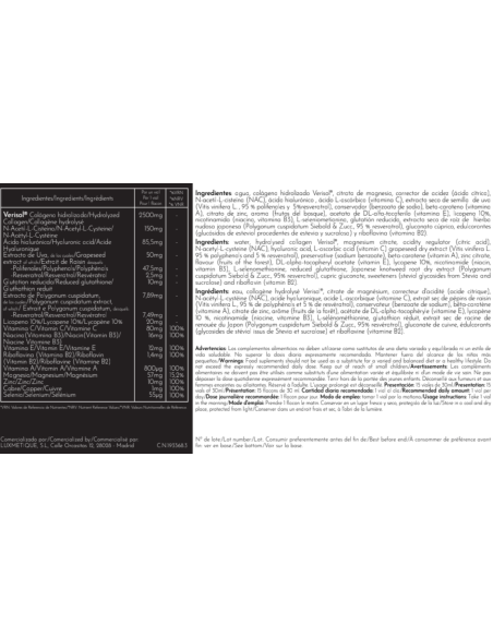 Luxmetique Proage Day Formula 15 Viales Bebibles