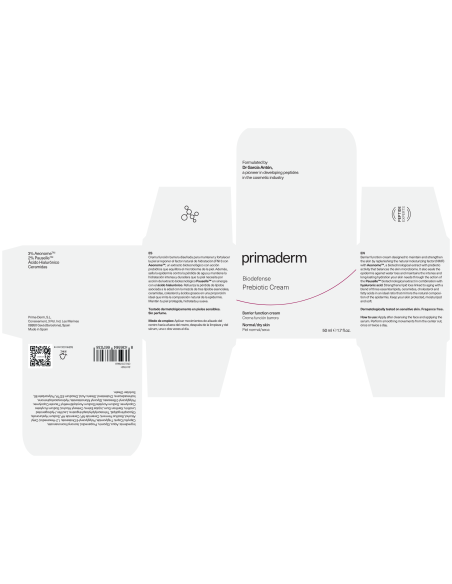Primaderm Biodefense Prebiotic Cream Piel Normal/Seca 50 ml