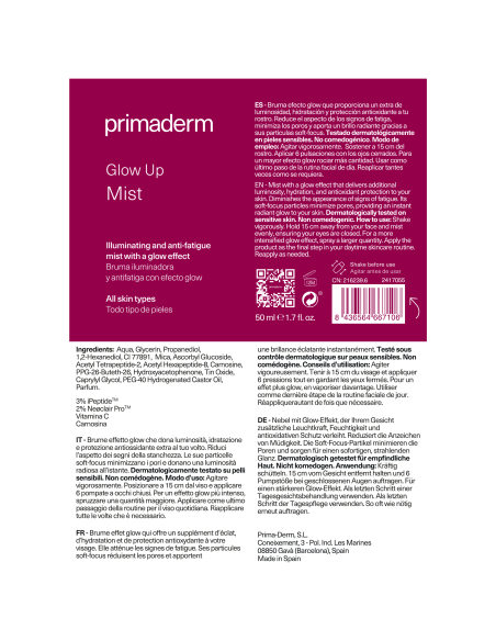 Primaderm Glow Up Mist 50 ml