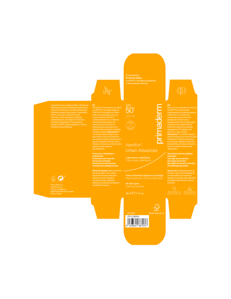 Primaderm XPERTSUN Urban Advanced Light Texture 50 ml