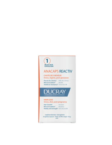 Ducray Anacaps Reactiv, 30 Cápsulas