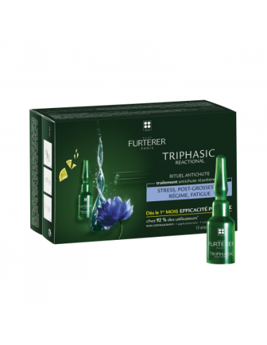Rene Furterer Triphasic Anticaída Reaccional 12 Ampollas de 5 ml