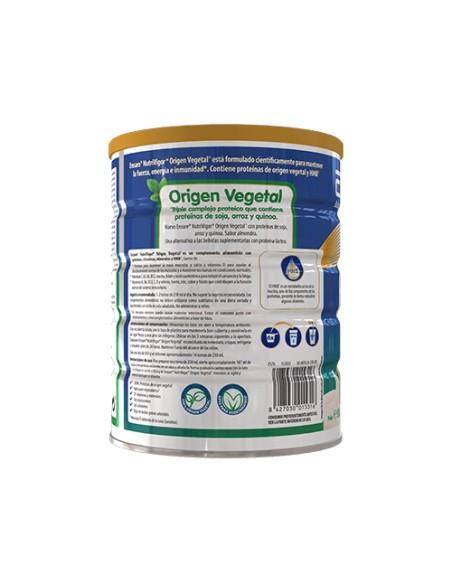 Ensure Nutrivigor Origen Vegetal 850g