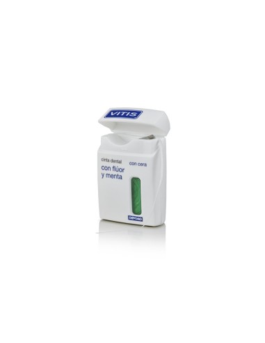VITIS Cinta Dental con Cera, Flúor y Menta