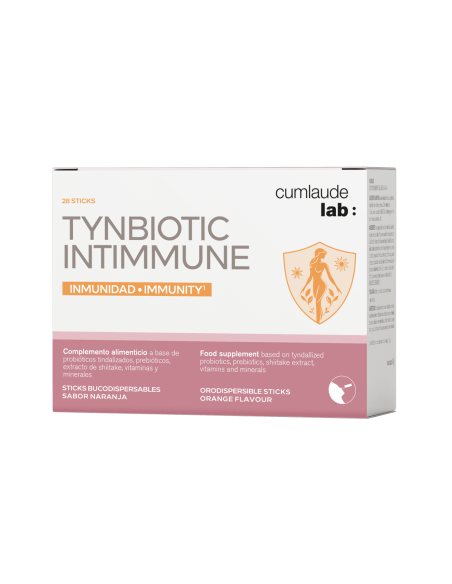CUMLAUDE Tynbiotic Intimmune Sabor Naranja 28 Sticks