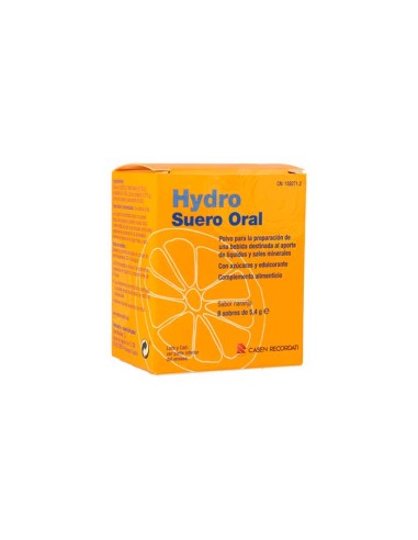Hydro Suero Oral Sabor Naranja 8 Sobres 5,4g