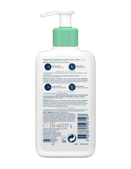 CeraVe Gel Limpiador Espumoso 236 ml