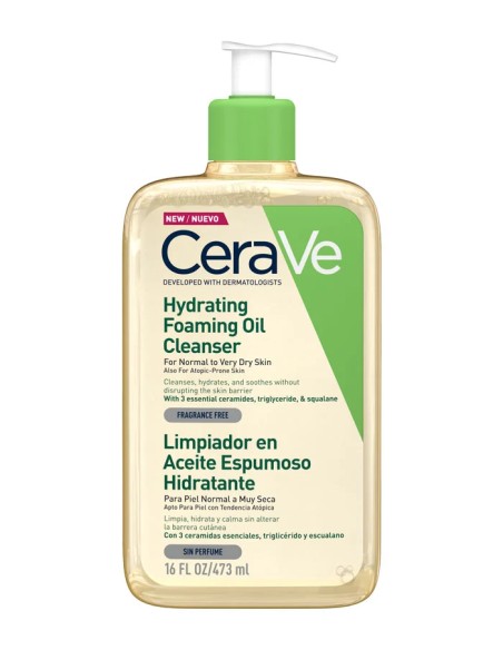 CeraVe Limpiador en Aceite Espumoso Hidratante 473 ml