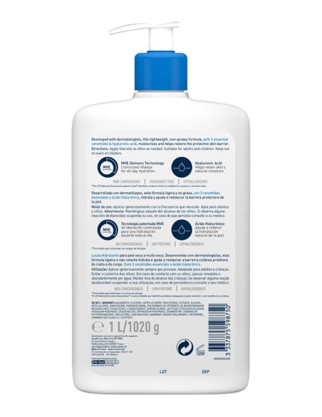 CeraVe Loción Hidratante 1000 ml