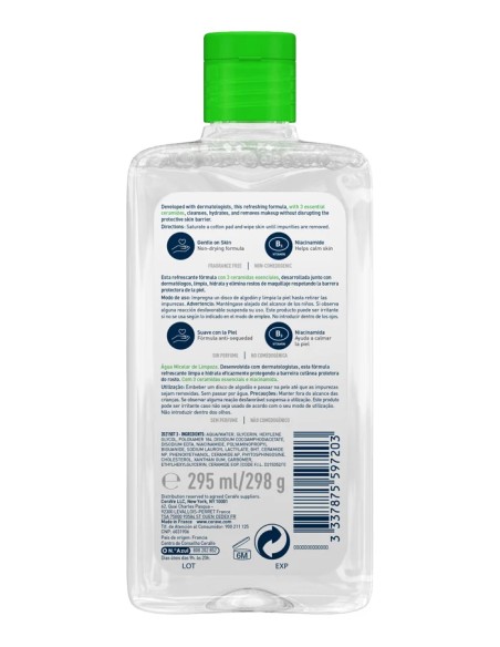 CeraVe Agua Micelar Hidratante 295 ml