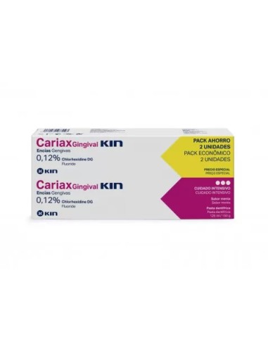 KIN Pack Cariax Gingival Pasta 2x125 ml