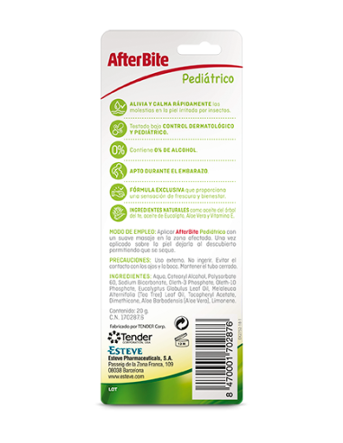 AfterBite Pediátrico 20g