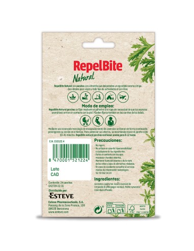 RepelBite Natural 24 Parches