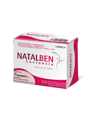 NATALBEN Lactancia 60 Cápsulas